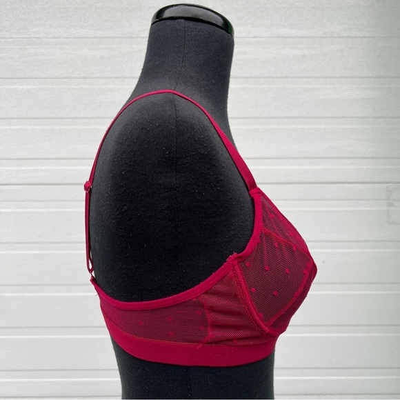 Knotty Knickers The Blushing Rose Sheer Polkadot Bralette, M - Picture 4 of 12